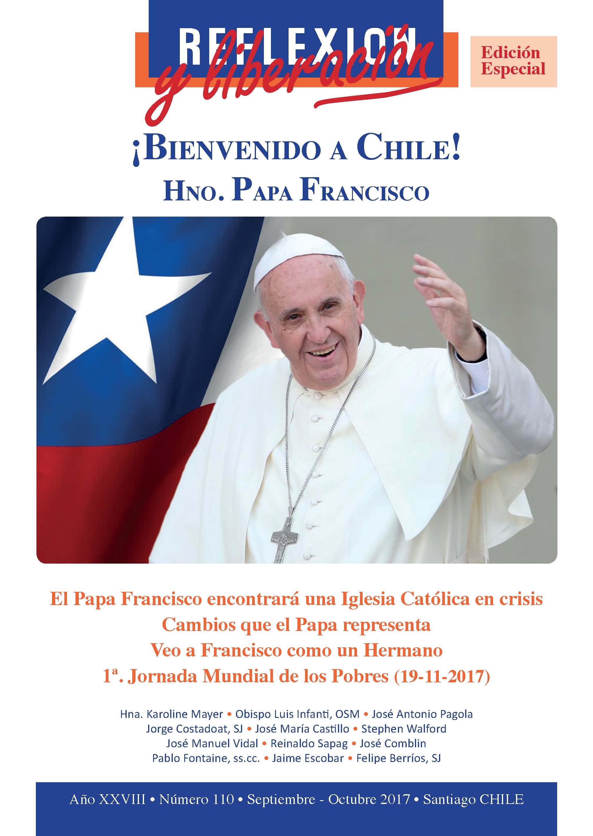  ¡Bienvenido a Chile! Hno. Papa Francisco