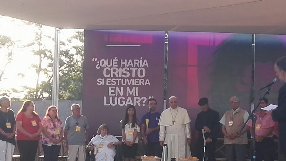  Francisco en el Santuario Padre Hurtado