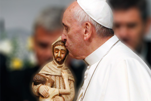  El Papa Francisco propone a santos como modelo a jóvenes