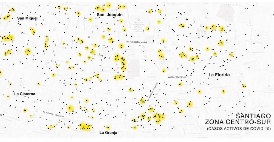  Los mapas de contagio de Covid-19 que Mañalich mantiene  en secreto