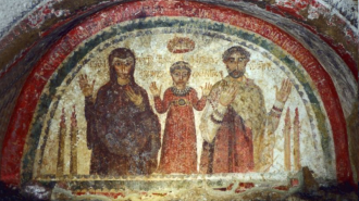 fresco-en-las-catacumbas-de-San-Gennaro