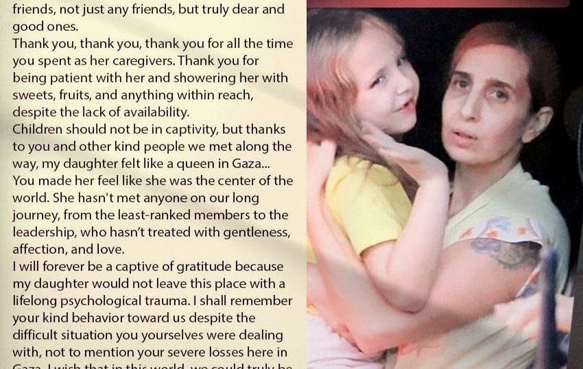  Carta de una madre israelí y de su hija
