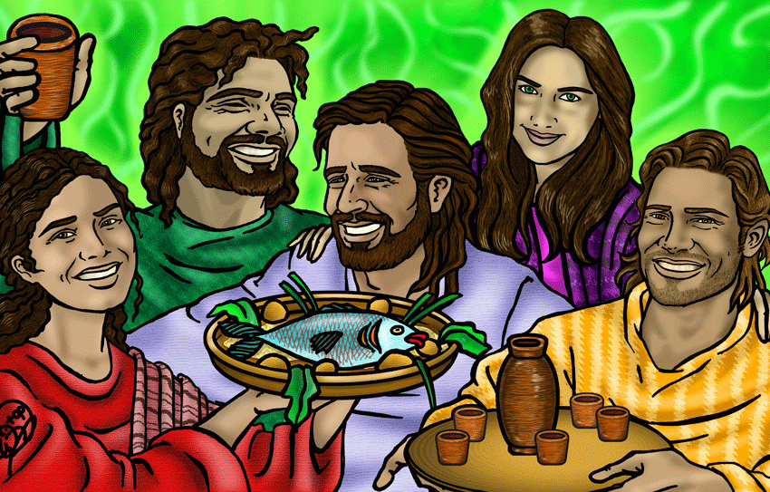  Jesús Cena con pecadores / Pagola