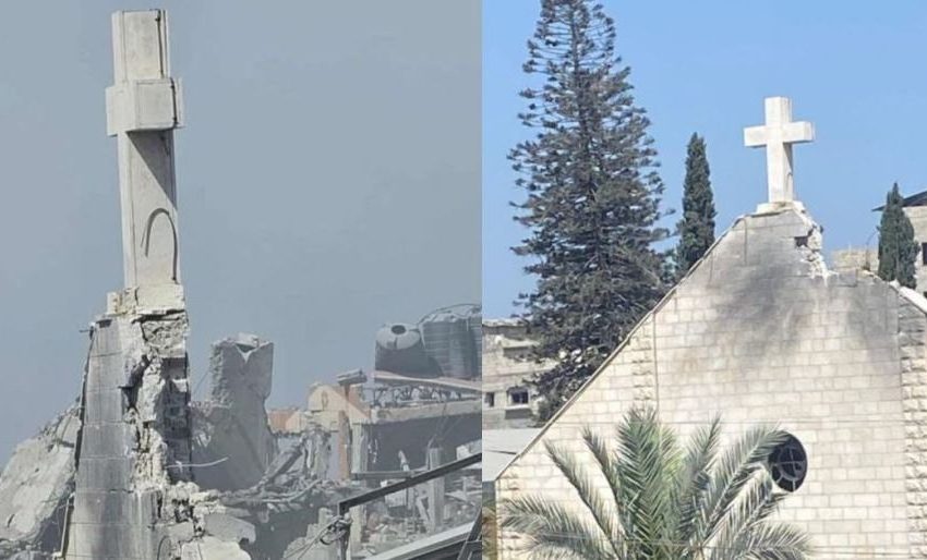 Criminal ataque israelí a Iglesia en Gaza