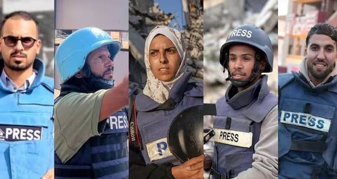 Israel masacra a otros 5 reporteros en Gaza