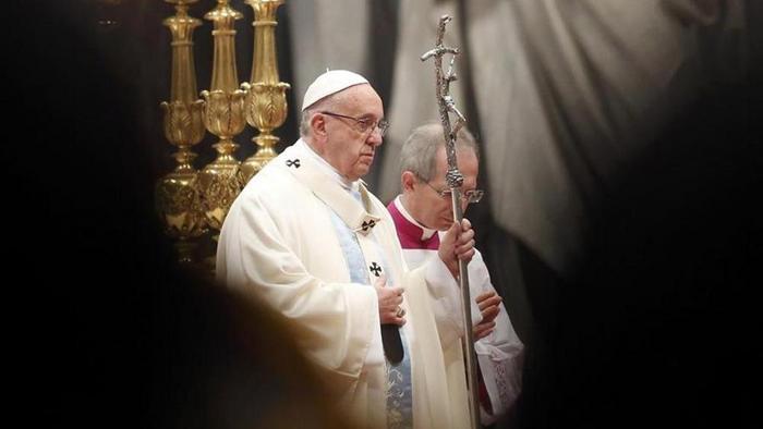  Papa Francisco en Misa del 1° de enero en la Basílica de San Pedro