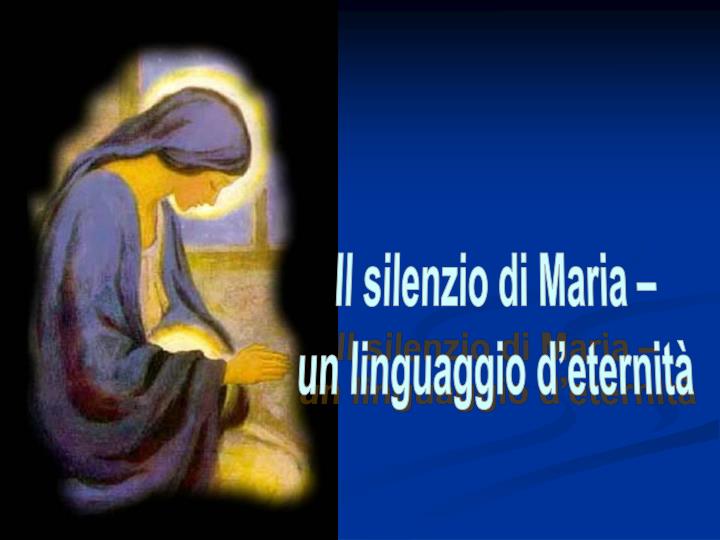  El silencio de María