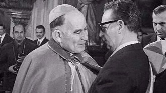 710918 Cardenal Silva Henriquez con Salvador Allende